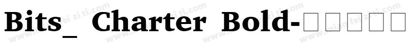 Bits_ Charter Bold字体转换